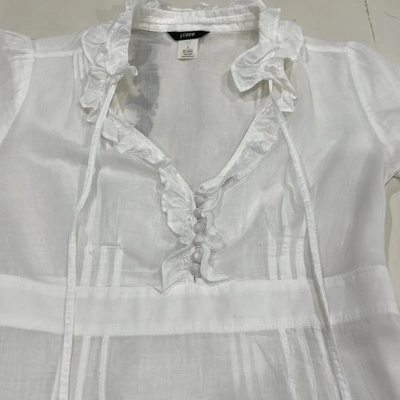 JCrew white sheer top - Picture 4 of 5